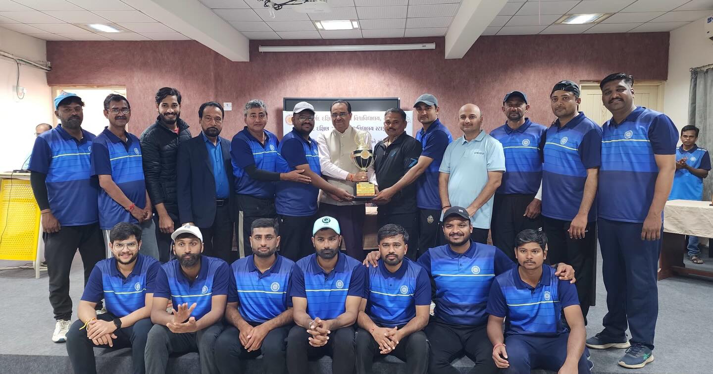 Gujarat Vidyapith Staff Shine at Inter-University Sports, Veer Narmad SGU