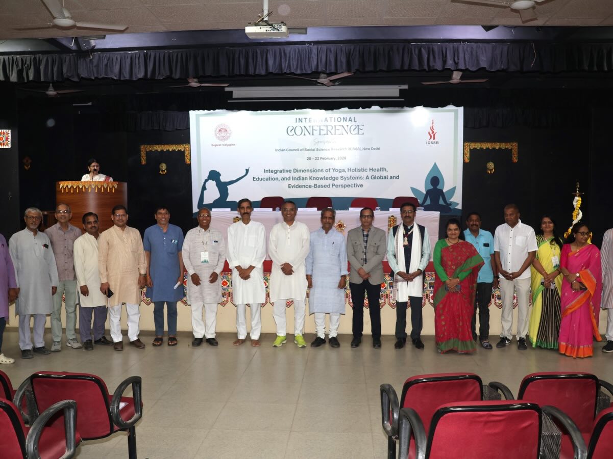 Grand Inauguration of International Conference on Integrated Dimensions of Yoga at Gujarat Vidyapith