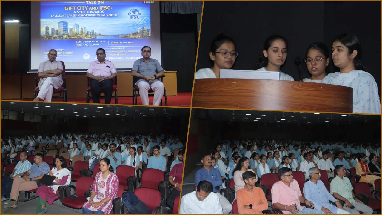 Special Session on GIFT City & IFSC Highlights Career Opportunities for Youth at Gujarat Vidyapith