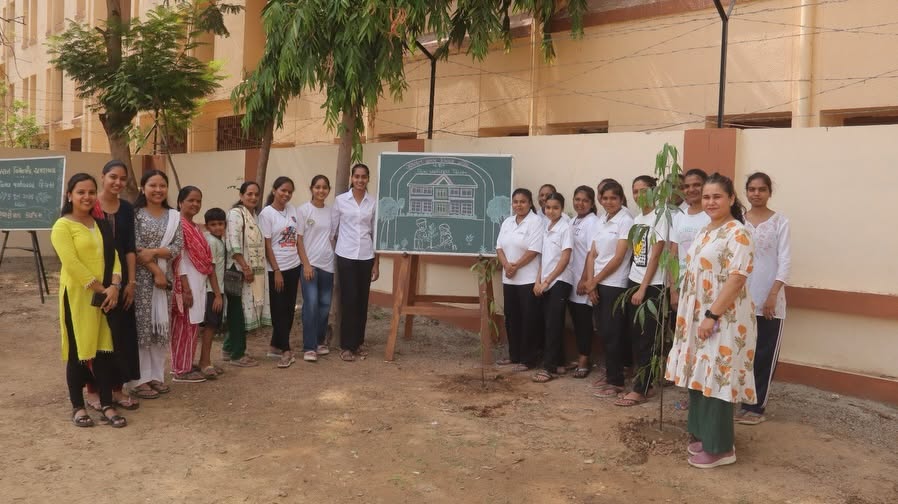 Gujarat Vidyapith Celebrates World Environment Day with Tree Plantation Drive